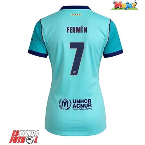 Barcelona Fermin Lopez #7 Tercera Equipación Mujer 2026-27 Manga Corta